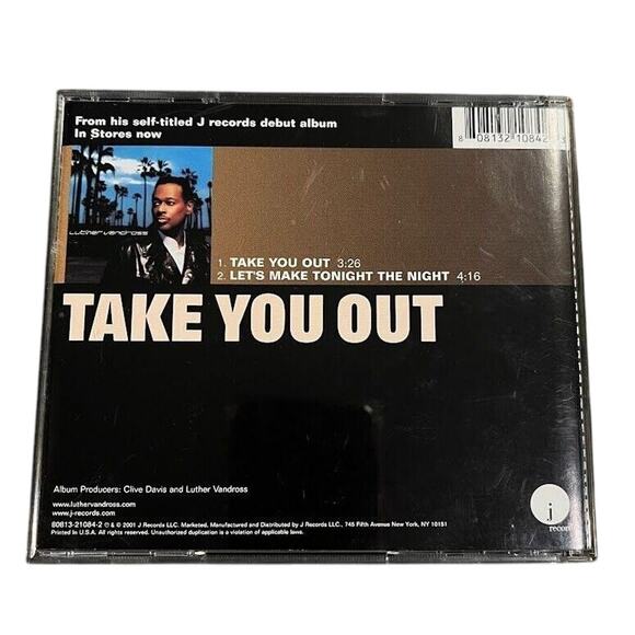 Luther Vandross - Take You Out [SINGLE] (2001, CD) GOOD+ - Picture 2 of 4